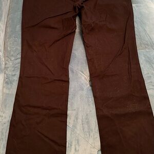 Black wow boot cut pants for women